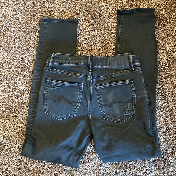 29x32 Black American Eagle distressed jeans - Picture 3 of 6